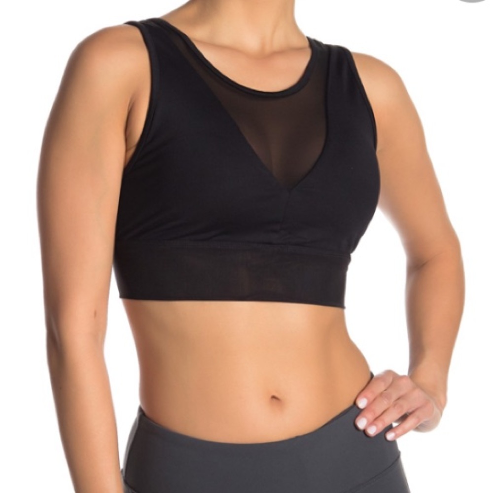 Black sport bra